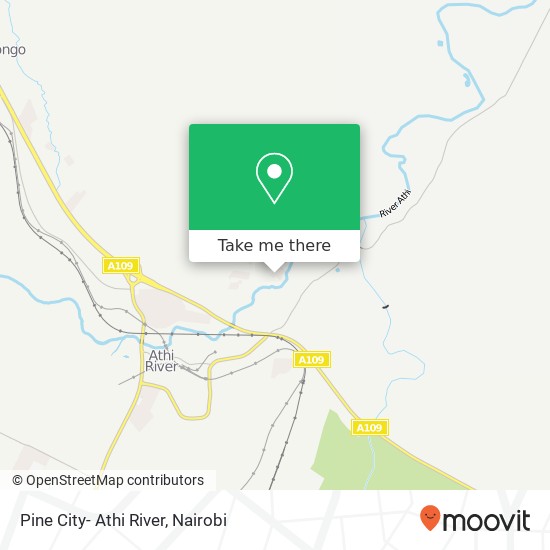 Pine City- Athi River map