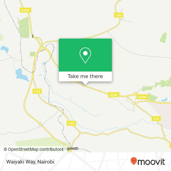 Waiyaki Way map