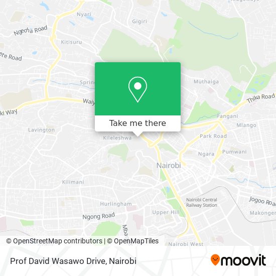 Prof David Wasawo Drive map