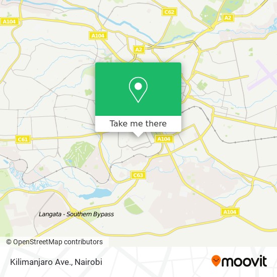 Kilimanjaro Ave. map
