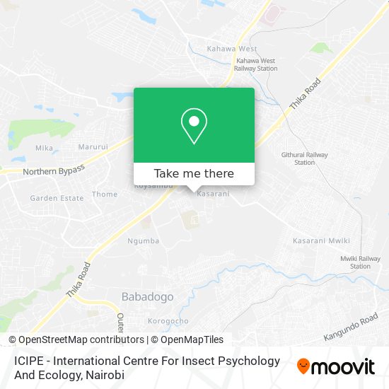 ICIPE - International Centre For Insect Psychology And Ecology map