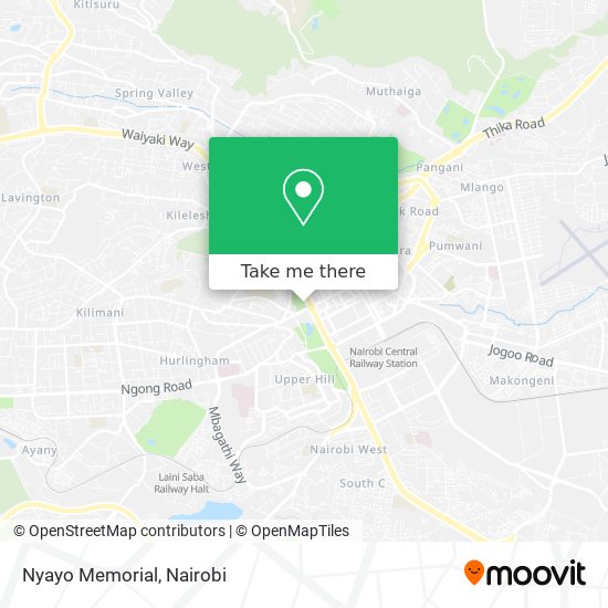 Nyayo Memorial map