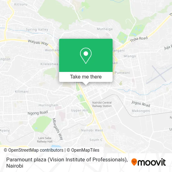 Paramount plaza (Vision Institute of Professionals) map