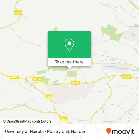 University of Nairobi - Poultry Unit map