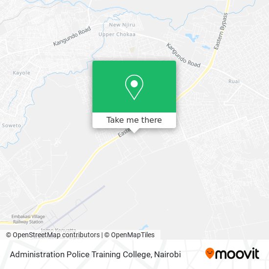 Administration Police Training College map