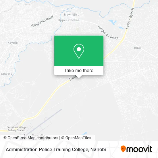 Administration Police Training College map