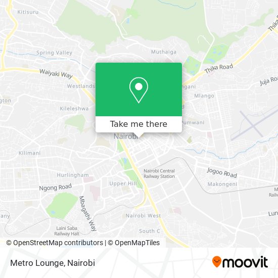 Metro Lounge map