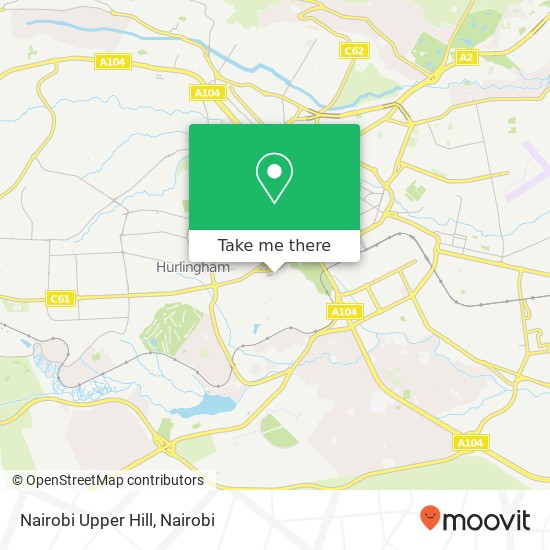 Nairobi Upper Hill map