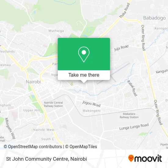 St John Community Centre map