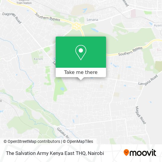 The Salvation Army Kenya East THQ map