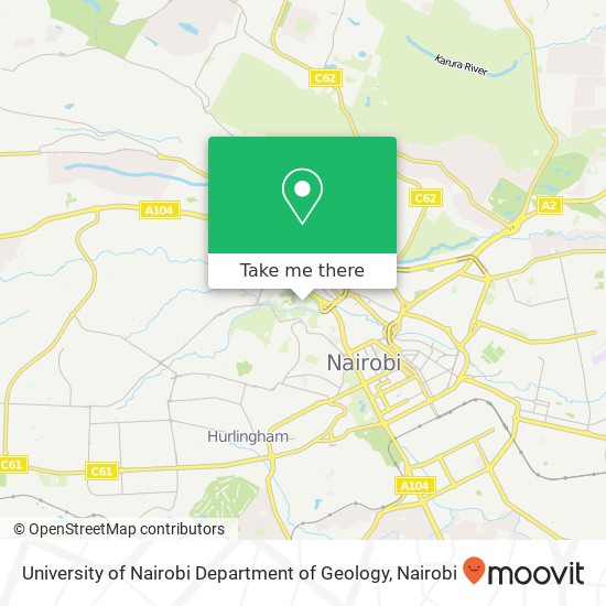 University of Nairobi Department of Geology map