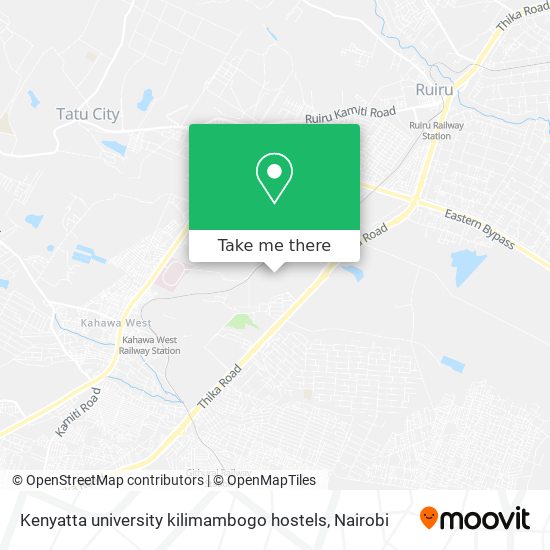 Kenyatta university kilimambogo hostels map
