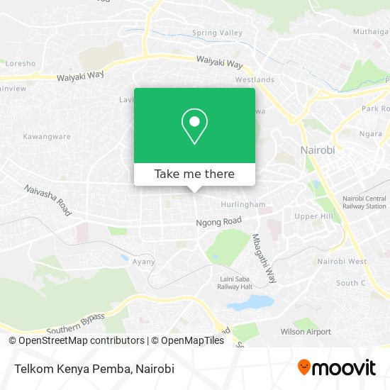 Telkom Kenya Pemba map