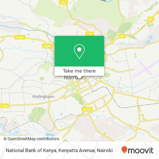 National Bank of Kenya, Kenyatta Avenue map