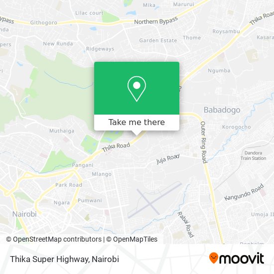 Thika Super Highway map