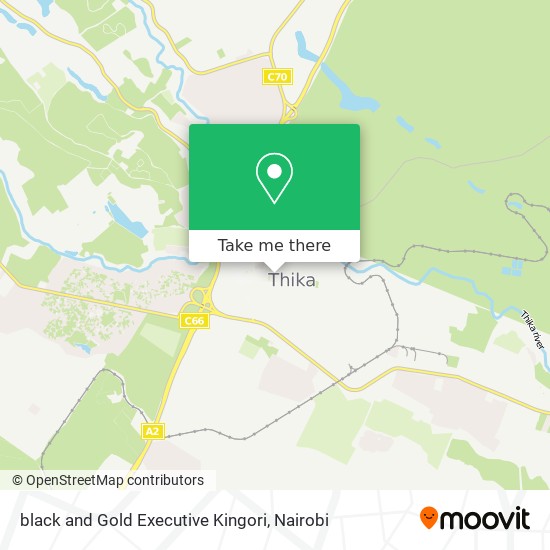 black and Gold Executive Kingori map