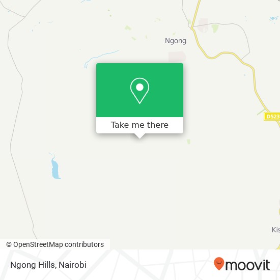Ngong Hills map