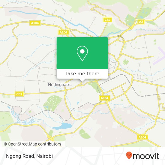 Ngong Road map