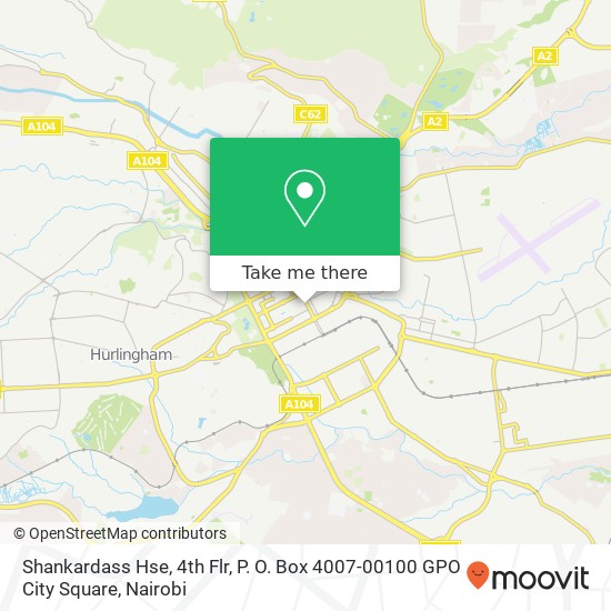 Shankardass Hse, 4th Flr, P. O. Box 4007-00100 GPO City Square map