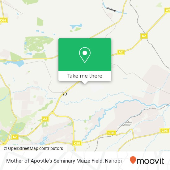 Mother of Apostle's Seminary Maize Field map