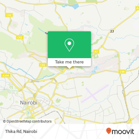 Thika Rd map