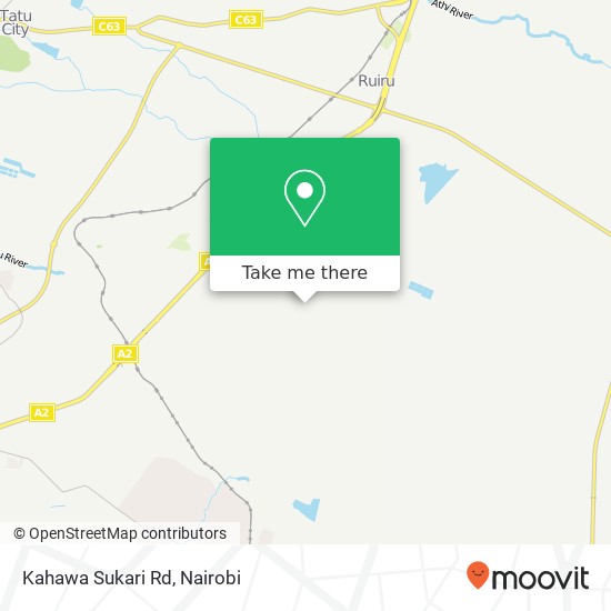 Kahawa Sukari Rd map