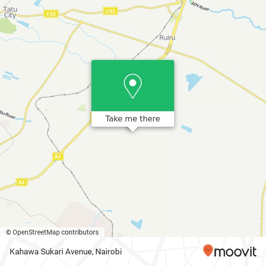 Kahawa Sukari Avenue map
