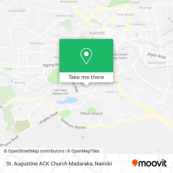 St. Augustine ACK Church Madaraka map