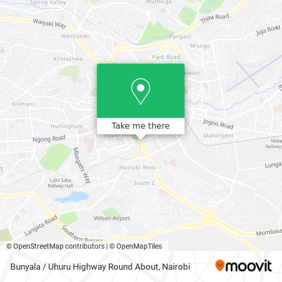 Bunyala / Uhuru Highway Round About map