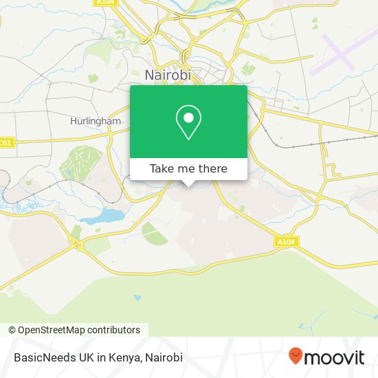 BasicNeeds UK in Kenya map