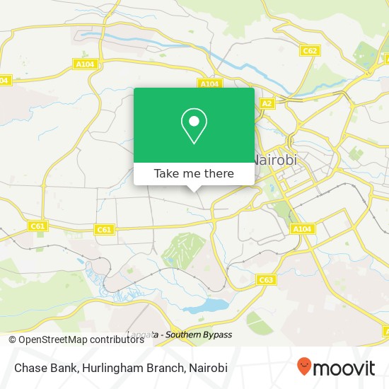 Chase Bank, Hurlingham Branch map