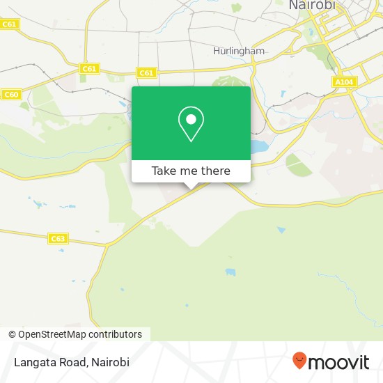 Langata Road map