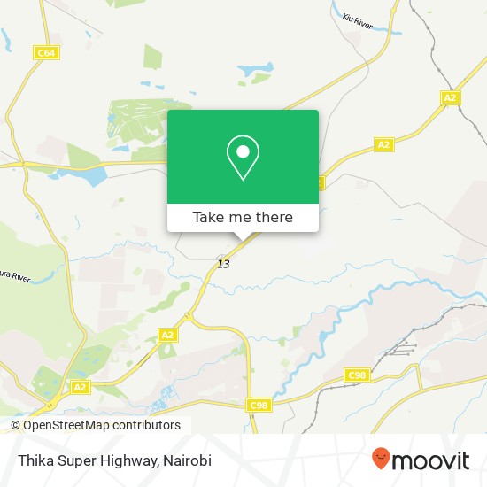 Thika Super Highway map