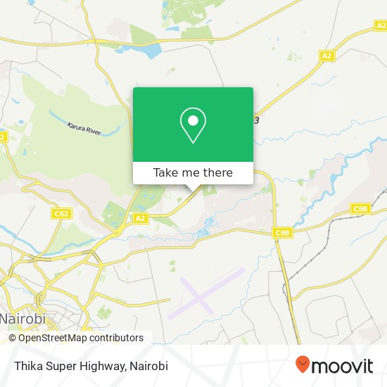 Thika Super Highway map