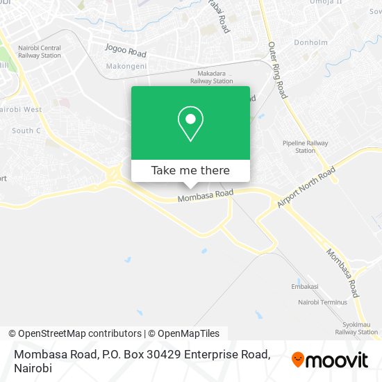 Mombasa Road, P.O. Box 30429 Enterprise Road map
