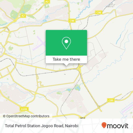 Total Petrol Station Jogoo Road map