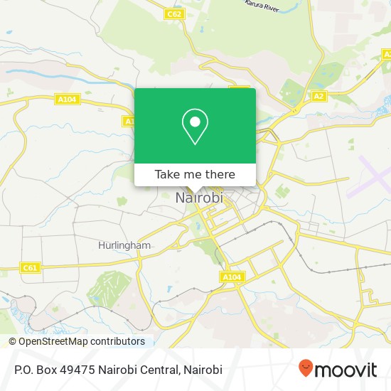 P.O. Box 49475 Nairobi Central map