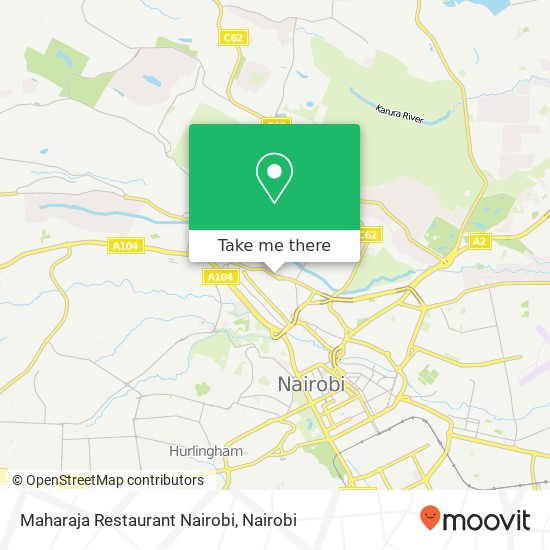 Maharaja Restaurant Nairobi map