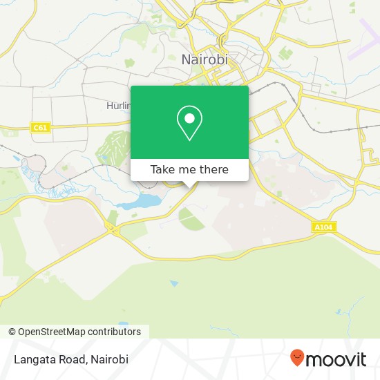 Langata Road map