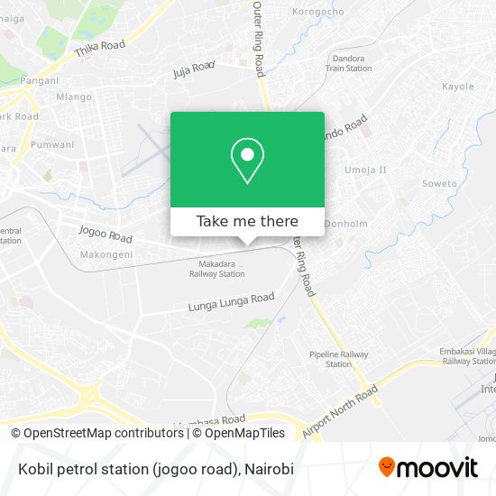 Kobil petrol station (jogoo road) map