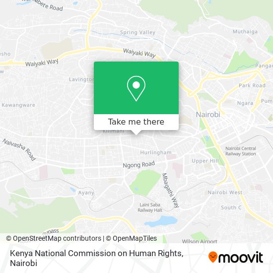 Kenya National Commission on Human Rights map