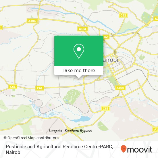 Pesticide and Agricultural Resource Centre-PARC map