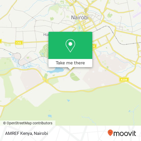 AMREF Kenya map