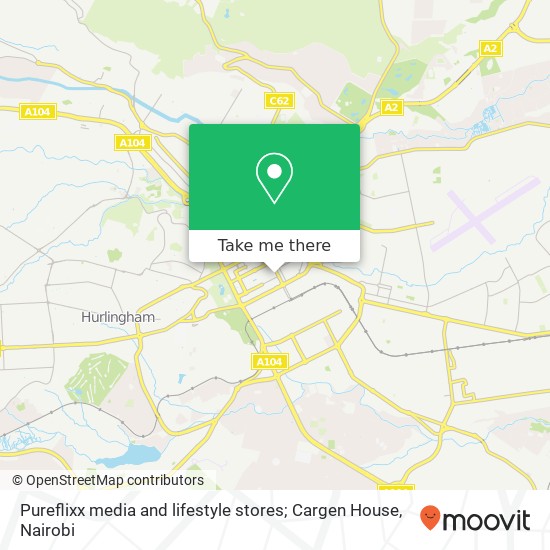 Pureflixx media and lifestyle stores;  Cargen House map