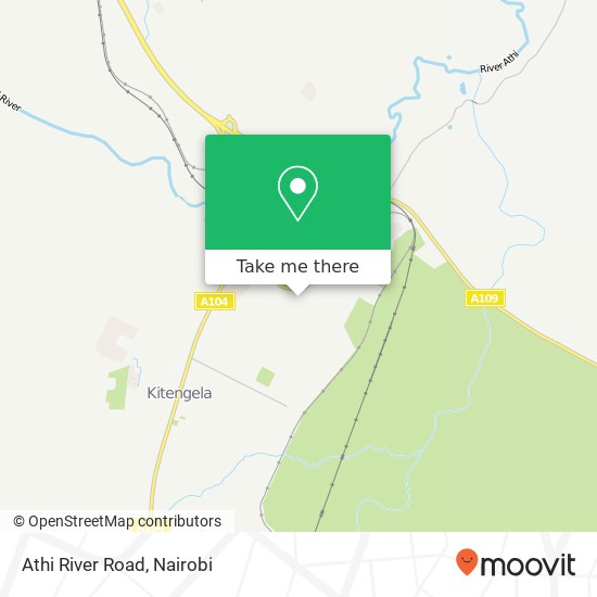 Athi River Road map