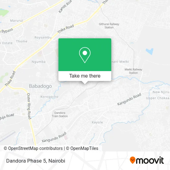Dandora Phase 5 map