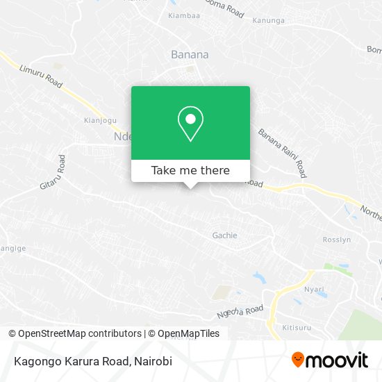 Kagongo Karura Road map