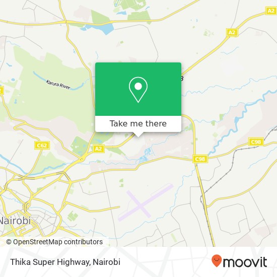 Thika Super Highway map
