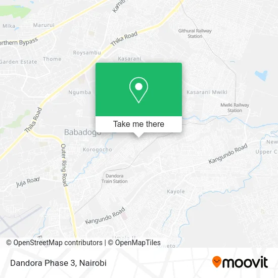 Dandora Phase 3 map