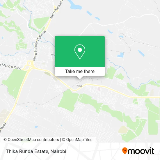 Thika Runda Estate map